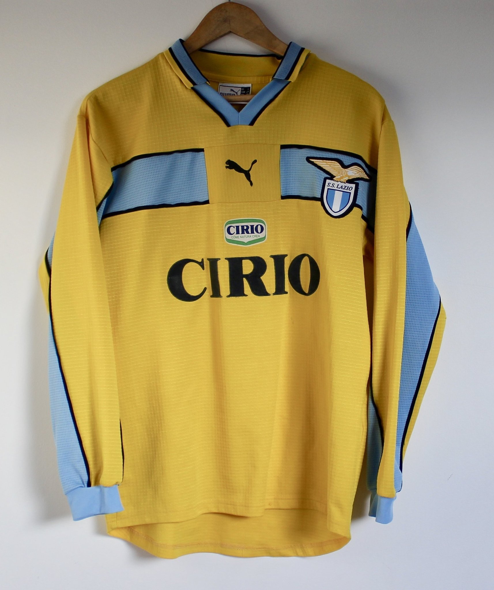 1997-98 Lazio Home Shirt Mancini #10 - 7/10 - (Y)