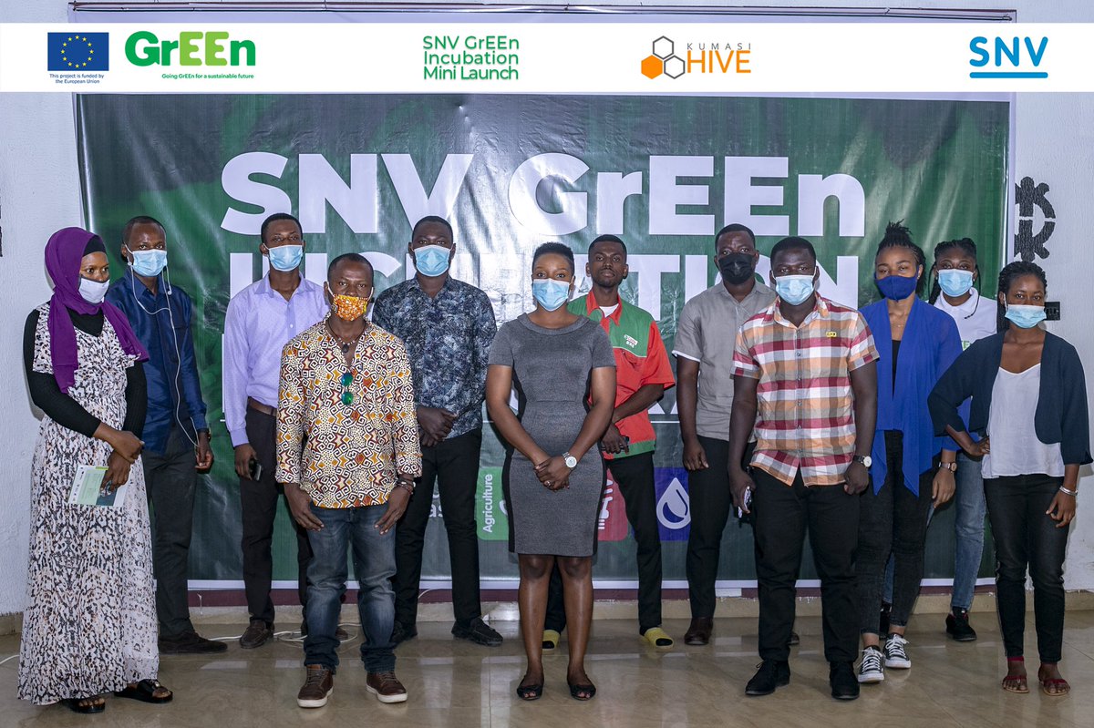 KumasiHive's tweet photo. SNV GrEEn Incubation Project Mini Launch in pictures.

@SNVGhana @EuropeInGhana 

#AfricaTrustFund #GrEEnProject #SNV #SMEs #HiveImpact  #HiveTribe #Ghana #Kumerica #KHMiniLaunch https://t.co/POusy0BmRH