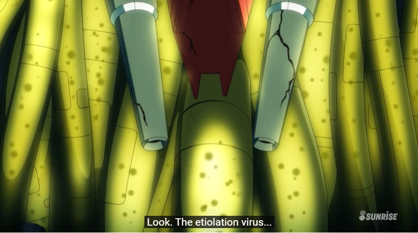 Etiolation Trinity...In episode 7 of the anime, Zhang Jue calls the YZV the "etiolation virus". It might be a coincidence, but I think this might have a connection to what we know so far about the world of this series.What is etiolation, anyway?
