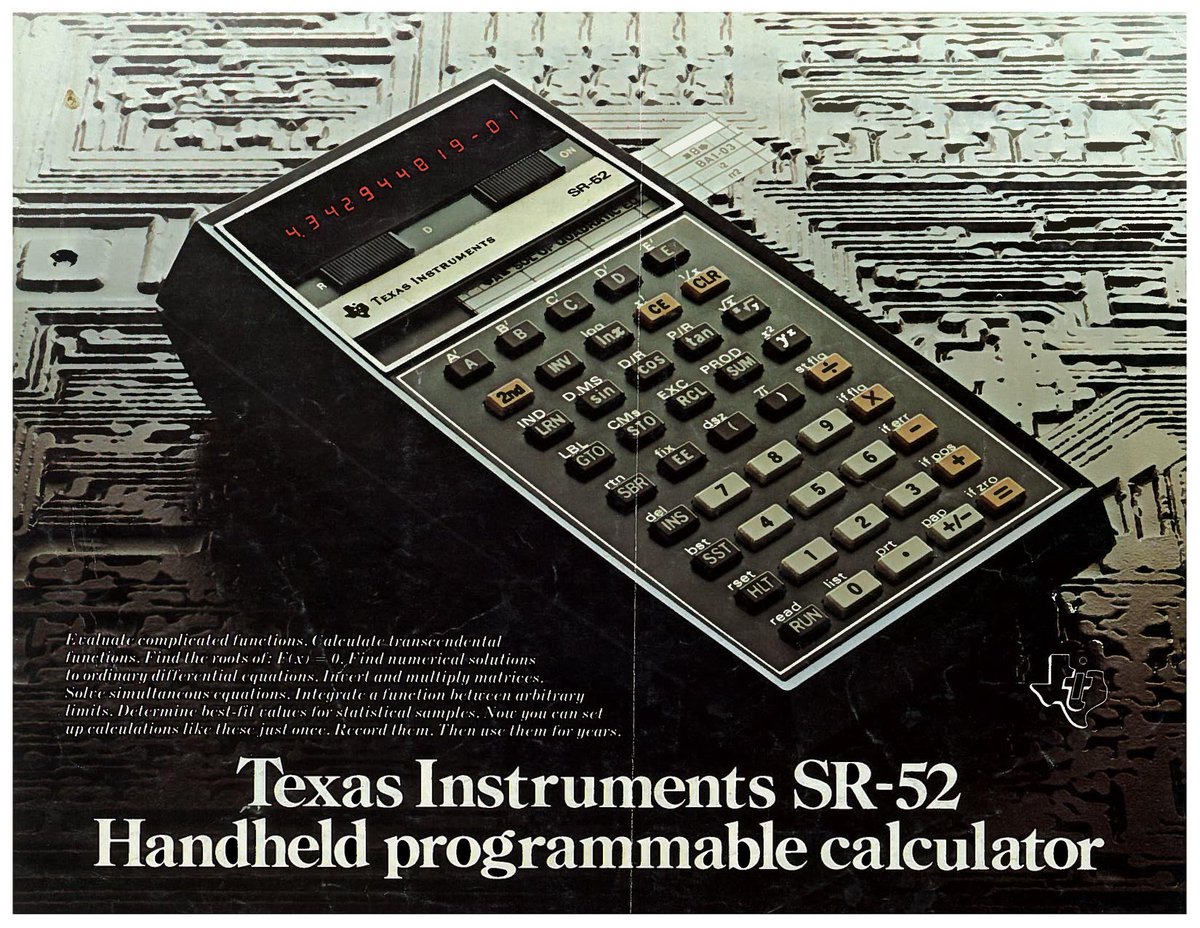 But the biggest shake-up of the emerging calculator market came in 1975, when Texas Instruments - who made the chips for most calculator companies - decided to produce and sell their own models.