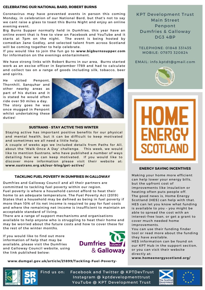 We love to be able to promote our great local talent, and in this weeks Members Bulletin we have news of two local history books written by Keir resident, Ian Wilson.
Take a peek inside for details... 🤓📙