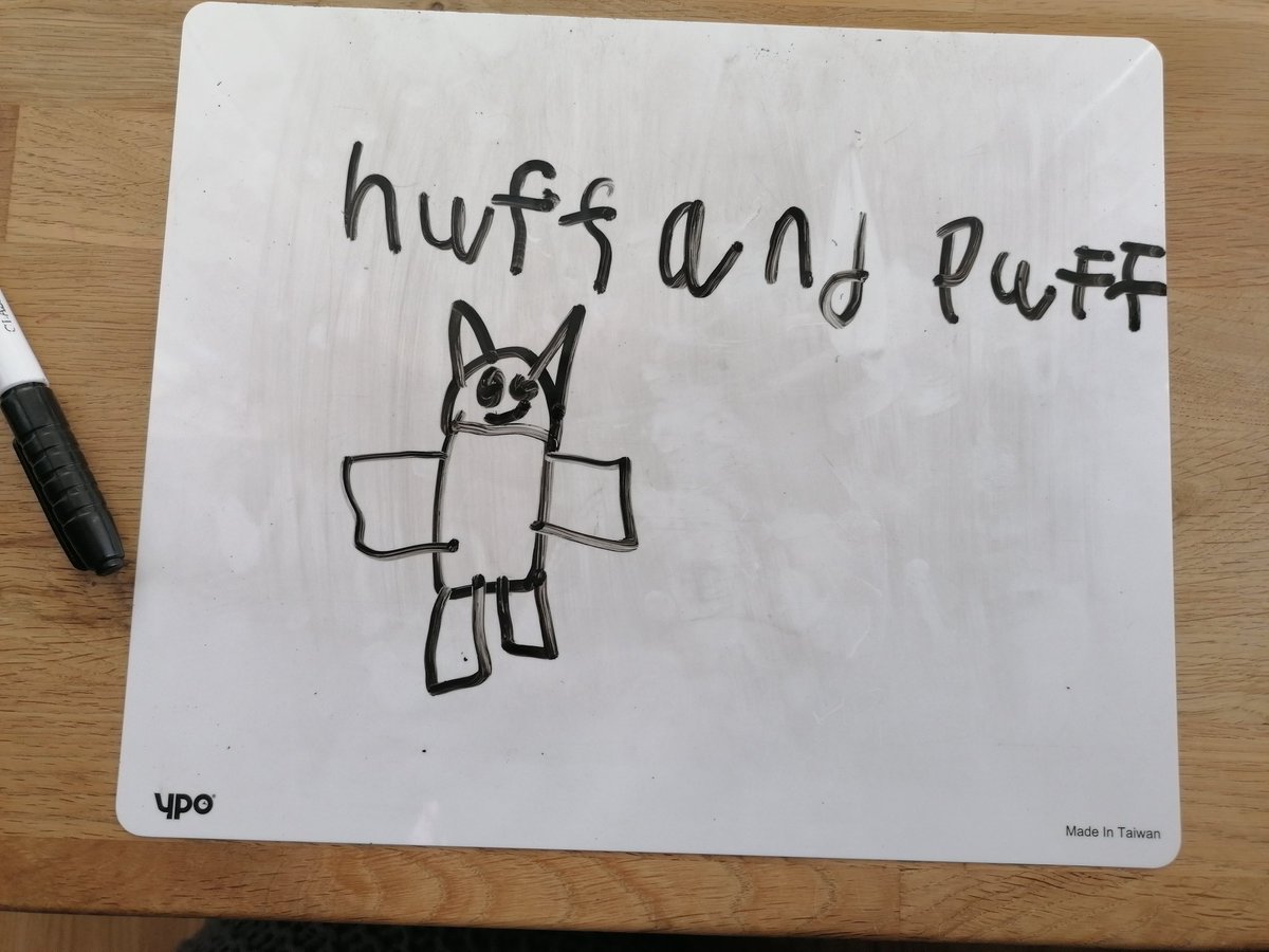 Camilla12793102's tweet image. Sounds with Rosie and writing out sounds for Mr Wolf @EgremontEYFS #sogladitsfriday