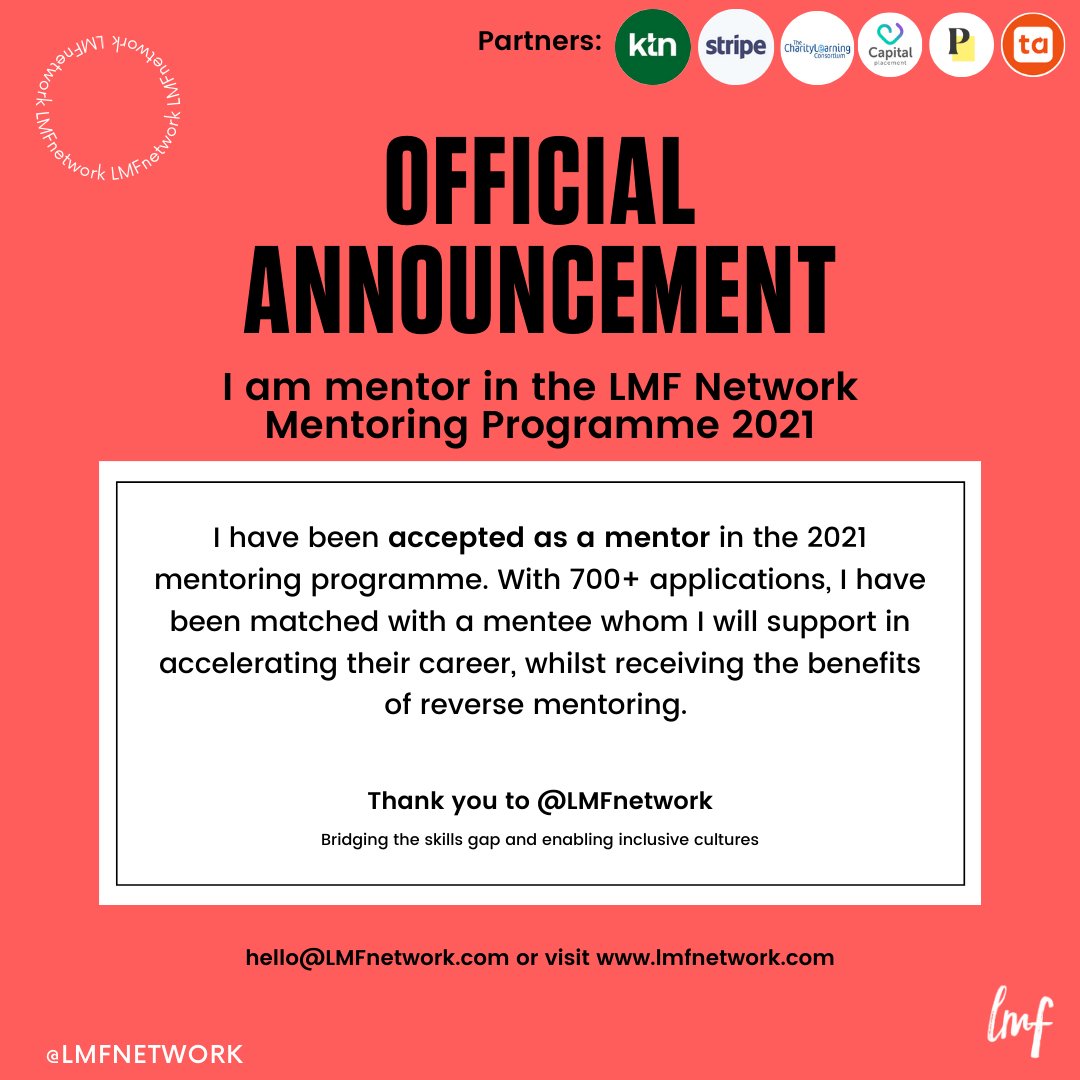 Nadia Laabs (@nadialaabs) on Twitter photo Excited to be supporting a mentee from the "Like Minded Females" <a href="/LMFnetwork/">LMF Network</a> in the coming months! Excited to be supporting a mentee from the "Like Minded Females" <a href="/LMFnetwork/">LMF Network</a> in the coming months!