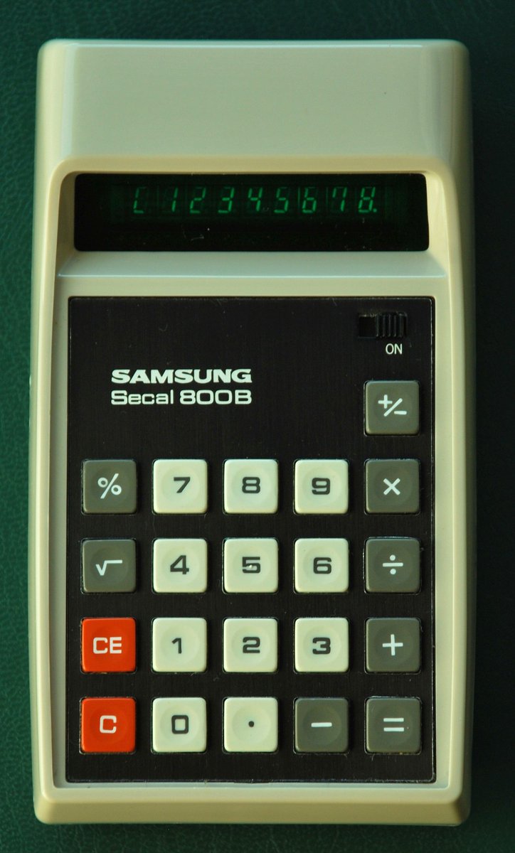 Another popular pastime was finding numbers that spelt rude words if the calculator was turned upside down; the Samsung Secal even gave you a clue to one!