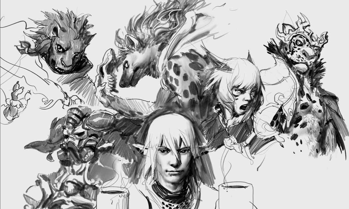 Cool down drawings. 