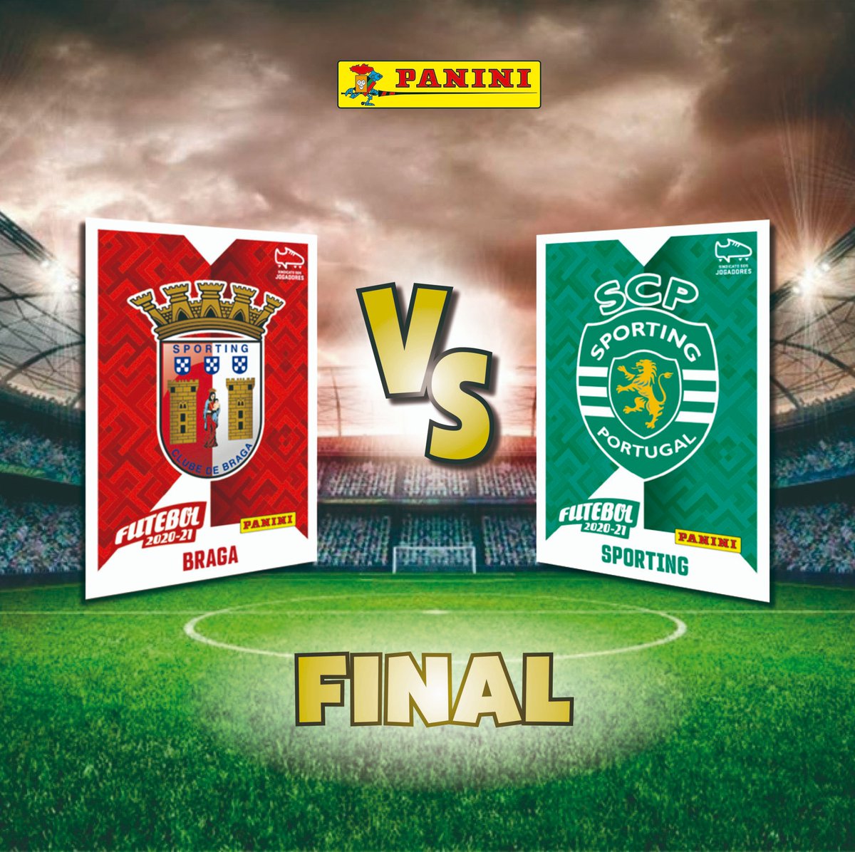 ⚽️ FINAL TAÇA DA LIGA ⚽️
No relvado, o Sporting e o SC Braga, vão disputar a Final da edição 2020/21 da Taça da Liga em Futebol. Encontro marcado para as 19:45.
Que vença o melhor!!! 🏆
#panini #paniniportugal #TaçadaLiga https://t.co/3NoqvMImFI