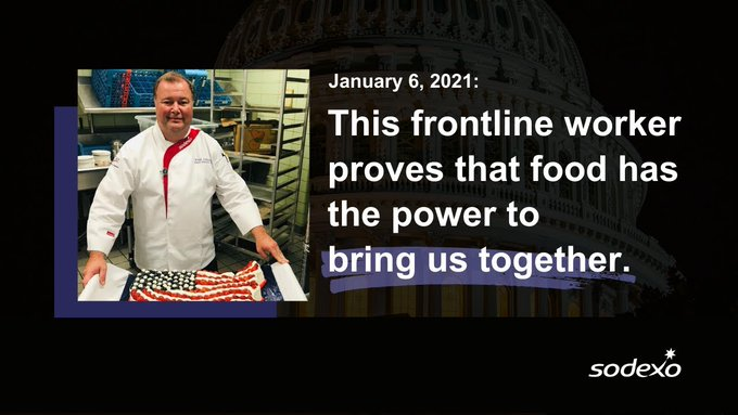 On January 6, all eyes were on the U.S. Capitol. 
<a href="/fred_johnsonIII/">Fred  Johnson</a>
Sodexo Senior Area General Manager of Food Operations for the House of Representatives, proved that food has the power to bring us together