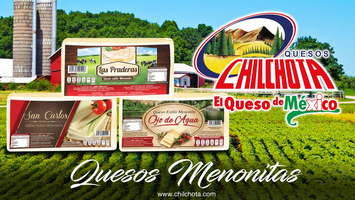 ChilchotaMx's tweet photo. Descubre el sabor auténtico y calidad de nuestros Quesos Menonitas, ¡son ideales para preparar un quesito fundido!
#chilchota #quesoschilchota #autenticosabor #frescuraycalidad #quesos #quesosmenonitas #quesofundido #delicioso https://t.co/io3HjnCp07