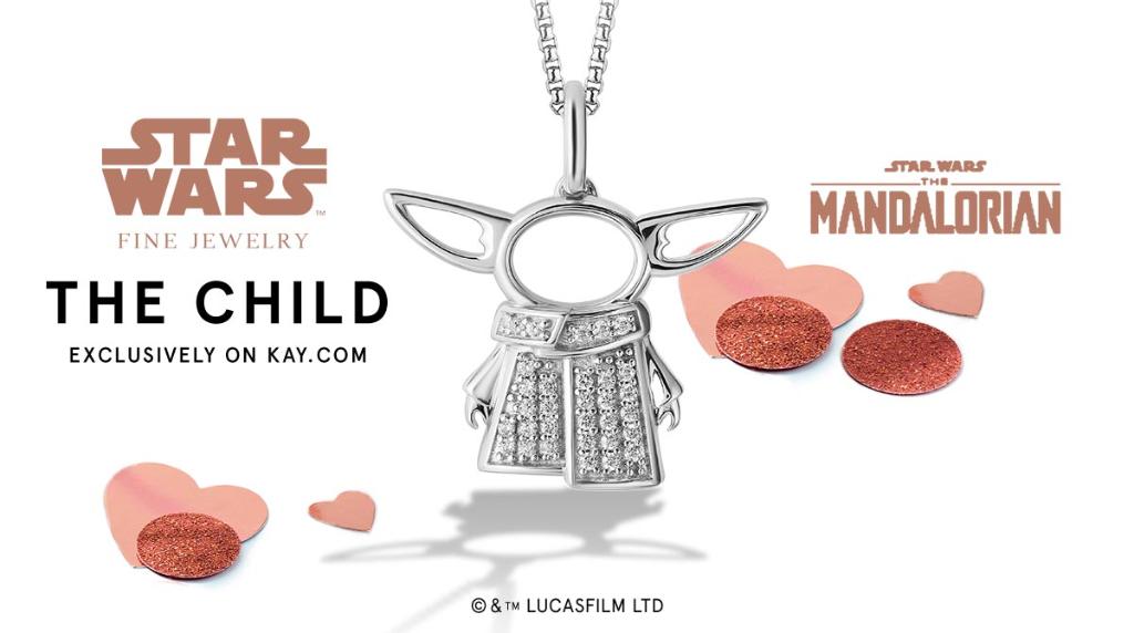 Back just in time for #ValentinesDay!
The force is strong with this necklace featuring The Child from “The Mandalorian™”. 
Available exclusively at Kay.com. Limited quantities available. 
bit.ly/2Y4qipj