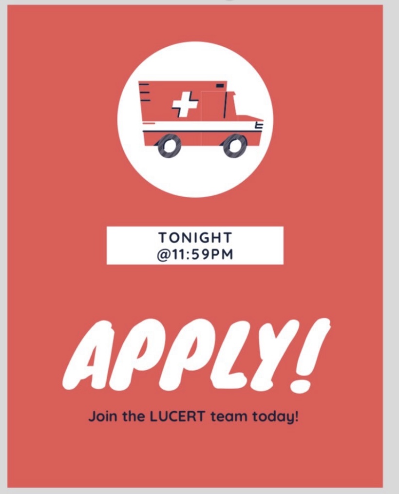 🚨Don't miss your chance to join LUCERT🚨
Applications are due tonight at 11:59pm and can be found at linktr.ee/LUCERT
DM or email (lucert@laurentian.ca) us if you have any questions or concerns about the application or about joining our team and we will be happy to answer