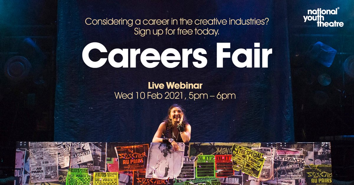 On 10th Feb 2021, join us online for a Careers Fair and learn from a panel of industry professionals. 

Can't make the date? We'll record and share the Webinar with you after the event. 

Sign up here nyt.org.uk/NYTexplore