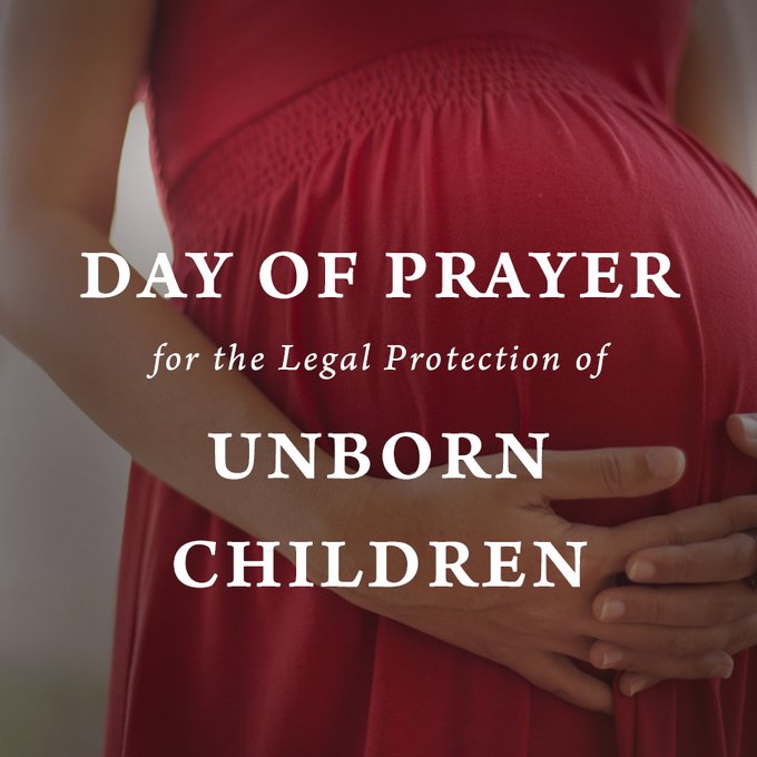 Since 1973, over 62 million babies have lost their lives to the brutality of legalized abortion. Let us pray that this national shame will end.