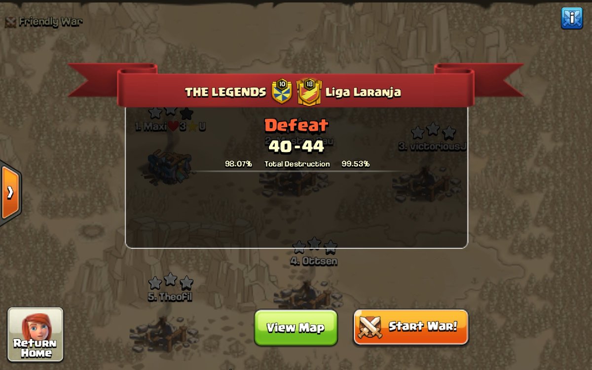 AllianceClash's tweet photo. Earlier tonight we faced a great opponent in the @ClashCompanyF Ruby. Liga Laranja had us overpowered in an almost perfect war! 💪

Good Luck going forward! See you again soon. 😊

#ClashOfClans https://t.co/CP8OHVPdI8