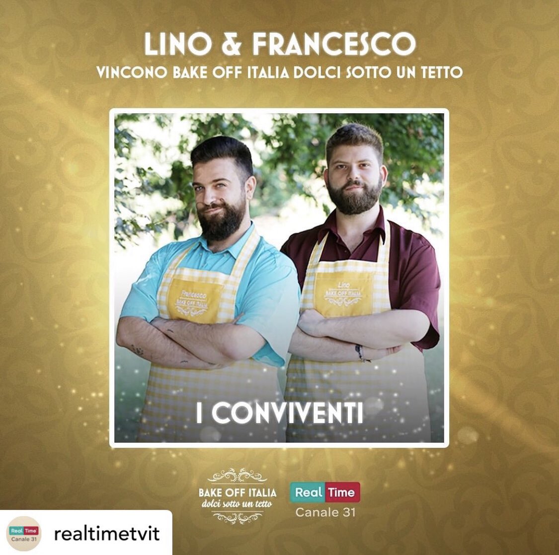 linofra_bakeoff's tweet photo. Vittoria 🏆
@realtimetvit #BakeOffItalia #dolcisottountetto https://t.co/9mqoYuikP7