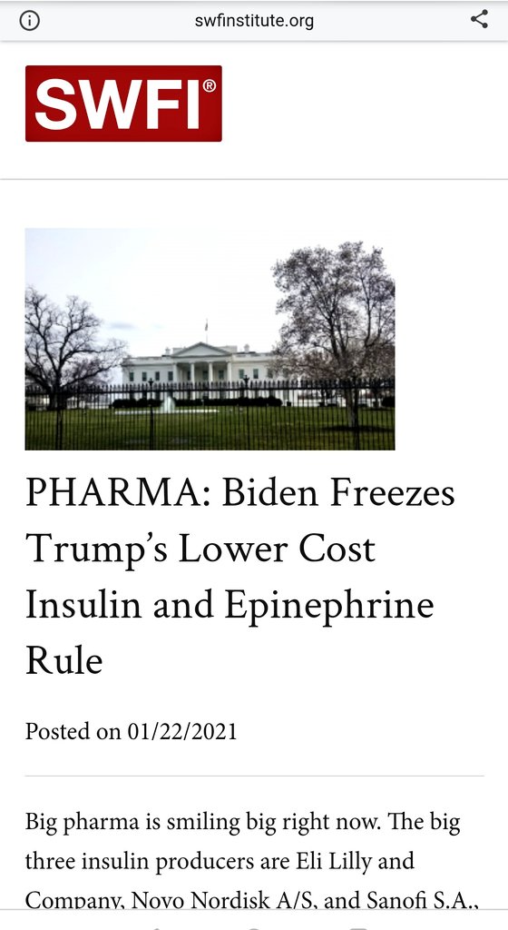 Imagine having to bear the crushing burden of conscience that you voted for the guy who increased prices of insulin and adrenaline the minute he walked into office because you thought the other guy was the evil one.