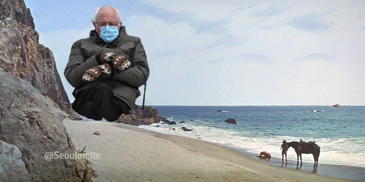seoulomite's tweet photo. YOU MANIACS!

#BernieSanders #berniesmittens #PlanetOfTheApes 
@WD_Chang https://t.co/0vlRRStSOq