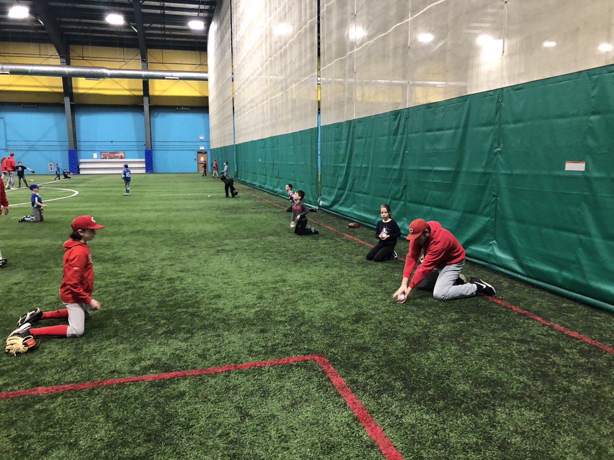 MarkHealyNL's tweet photo. A little snowstorm did not stop week 2 of the ⁦@baseballstjohns⁩ Friday night #WinterBall2021 All good inside here at the ⁦@TechniplexNL⁩ #Hitting #Pitching #Agility #Infielding #Outfielding ⁦@BaseballNL⁩ ⁦@NLGirlsBaseball⁩ ⁦ https://t.co/IGGdT8QFwg