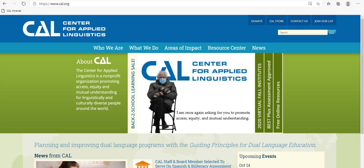 CAL_Linguistics's tweet photo. Important PSA: #BernieMittens is (once again) reminding you to promote access, equity, and mutual understanding. #languageapplied 

https://t.co/7IkMYkISuN https://t.co/uObLT95Z1O