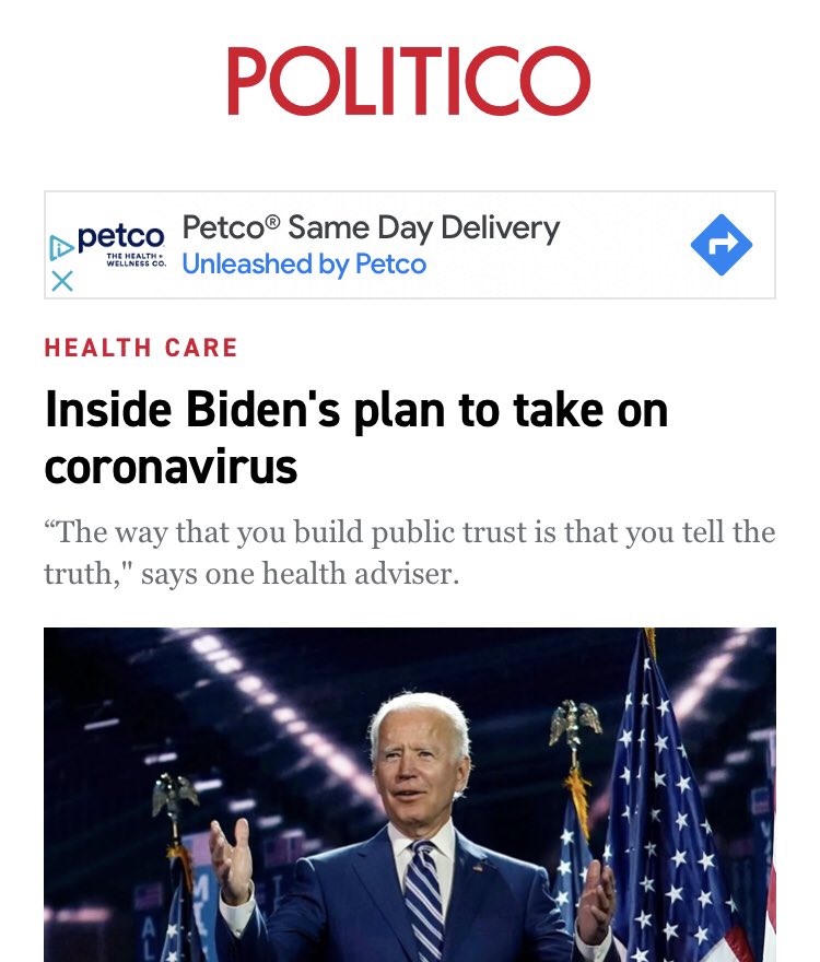 Plenty of outlets helped put a shine on Biden’s plan. I wonder if we’ll get any follow up here from  @politico?