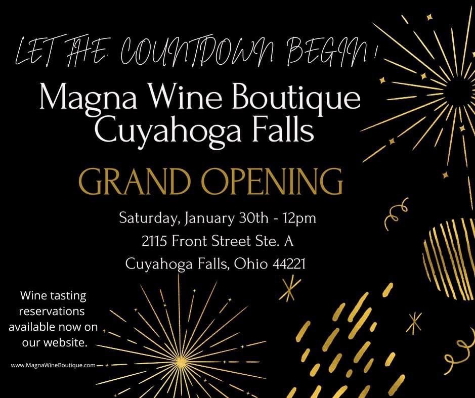 We are so excited to welcome Magna Wine Boutique to Cuyahoga Falls! ❤️ ⬇️ <a href="/MagnaWine/">MagnaWineBoutique</a> 

#CuyahogaFalls #CFSmallBusinessStrong #SupportLocalCF ￼
