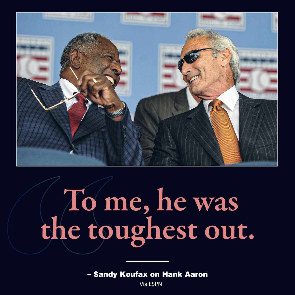 MLB's tweet photo. Hank was an icon. https://t.co/FxCLibQZIs