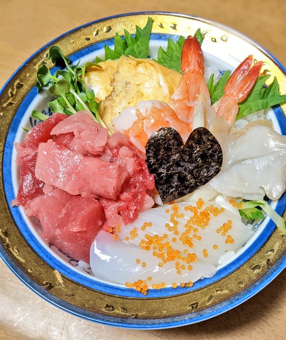 海鮮丼のtwitterイラスト検索結果