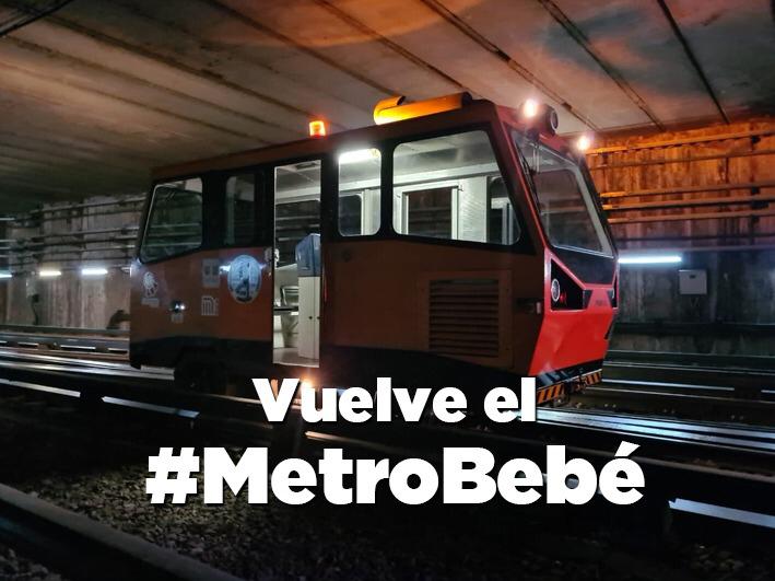 CarmenCar90's tweet photo. Le están echando todo los kilos en el @MetroCDMX aquí el #MetroBebe que es una gran herramienta para que el servicio se restablezca. #cdmx https://t.co/cxezTm5xYi