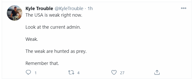 Naturally, Q watchers talk a LOT about the rhetoric on Q Instagram.But the truth is, most of the gatekeepers there are doing a good job tamping down on violent incitement compared to Twitter.Check this guy out.