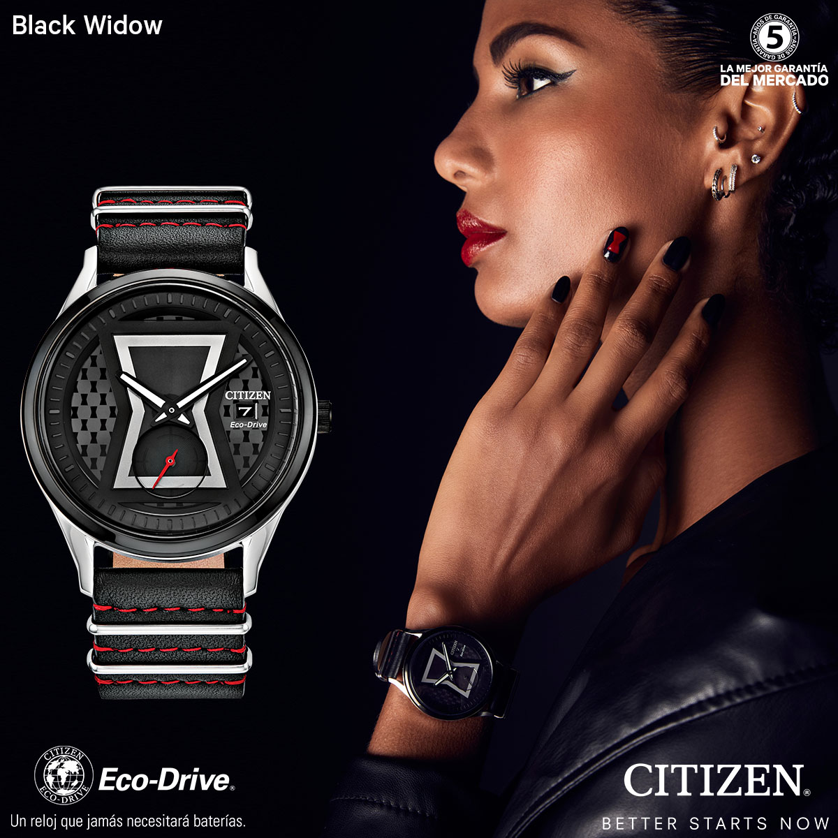 CitizendeMexico's tweet photo. Usa el nuevo reloj de la Agente Especial #BlackWidow. Caja de acero inoxidable y correa de piel negra con costuras en contraste rojo. Conócelo en https://t.co/BUVNmUTPQp. #BlackWidow2020 #MarvelComics #MarvelUniverse #MarvelLegends #CitizendeMexico #CitizenWatch #RelojDama https://t.co/LPzmUVB9kW