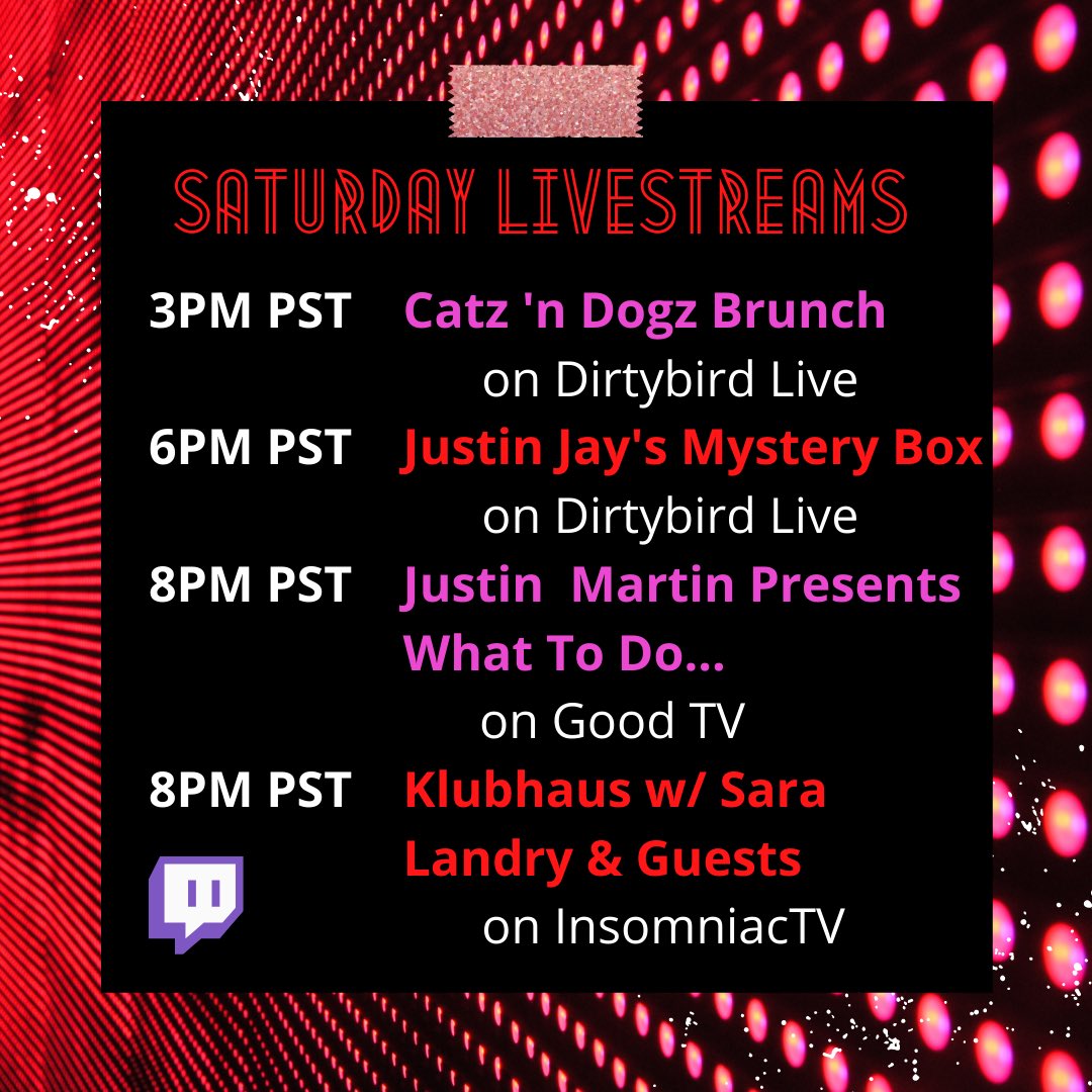 NVRLND_ENT's tweet photo. We have broken down this weekend’s livestreams, so you don’t have to. It’s also #newmusicfriday so you know they’ll be rinsing all the latest releases 🤘🏼See you in the chat! https://t.co/vXn6kJylYl