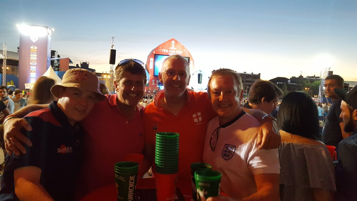 Day before the game it was a double header in the fan park while watching  @KentCricket v Surrey on the phone.  @joed1986 got 100 and a hat trick and we won. A very messy evening of which I remember very little.