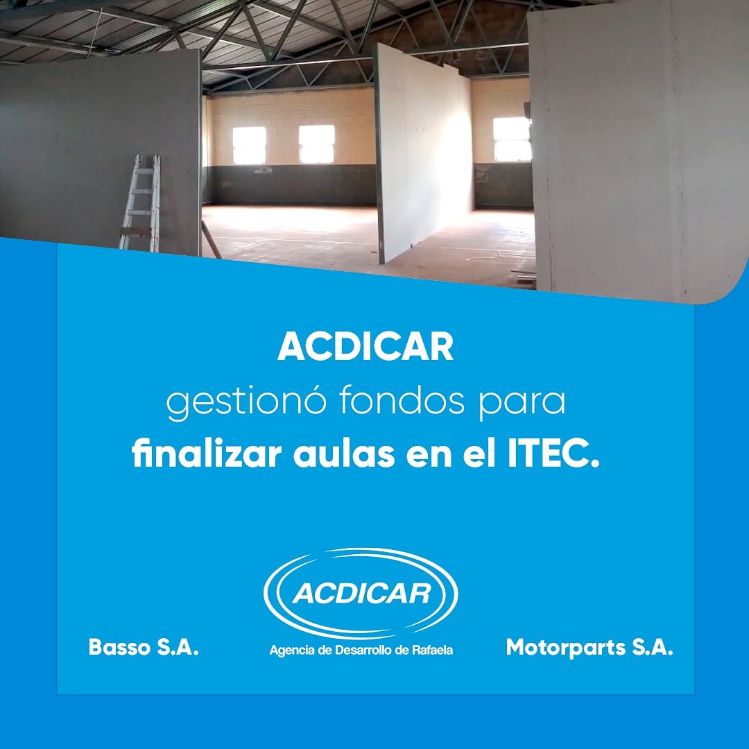 acdicar's tweet photo. ACDICAR gestionó fondos para las nuevas aulas del ITEC Rafaela 👉https://t.co/rR5NCYeIZg https://t.co/MtJJkNJaqC