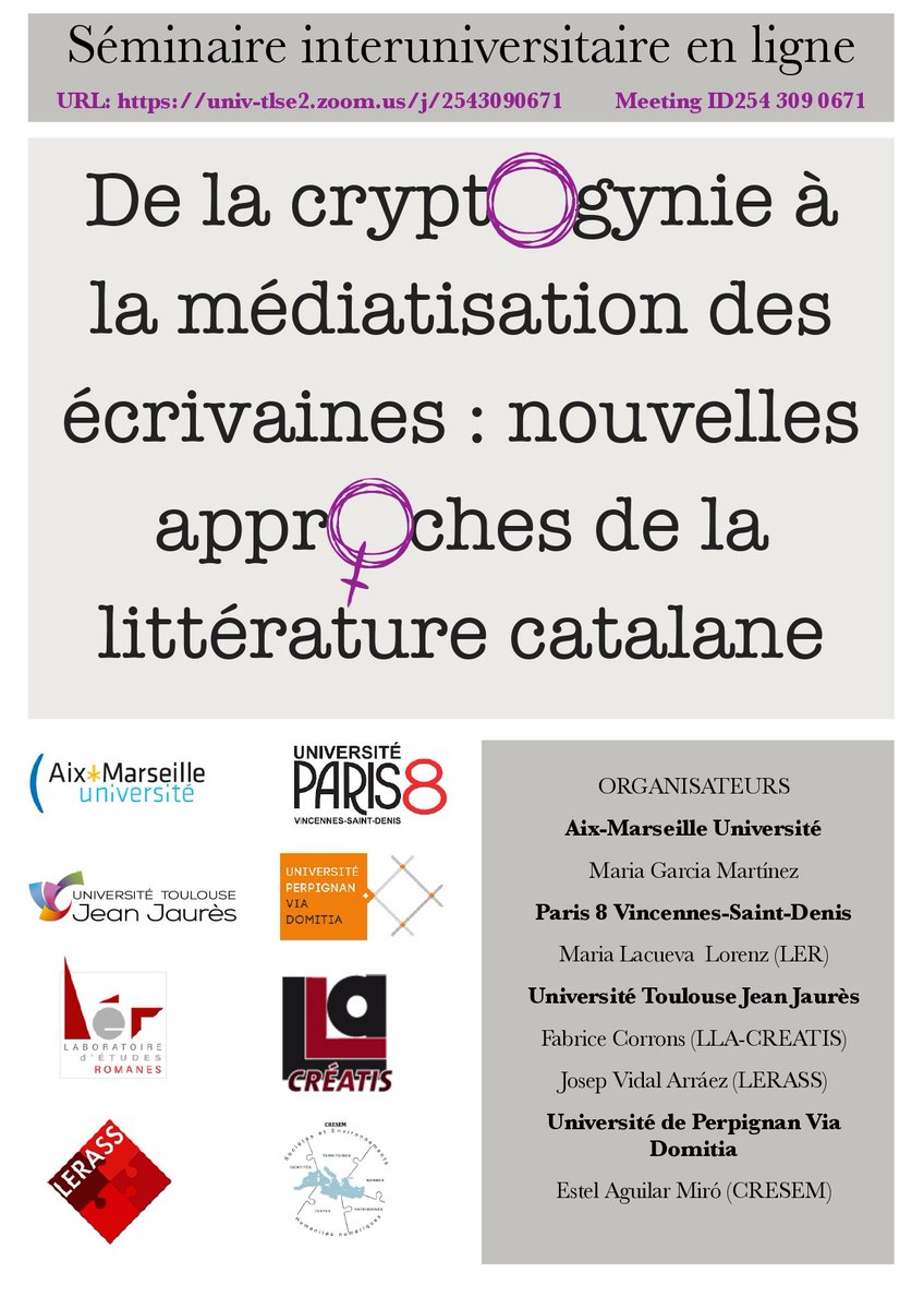 josepvidala's tweet photo. Contra la #criptogínia #cryptogynie, ens veiem a Zoom!
https://t.co/SdQ0n2sA09
@UTJeanJaures @CatalanParis8 @aixencatala @upvd1 @mgm_edetana @IRLlull @IRLlull_Paris @llenguacatalana @SER_CLE https://t.co/ZnCq5ufWlq