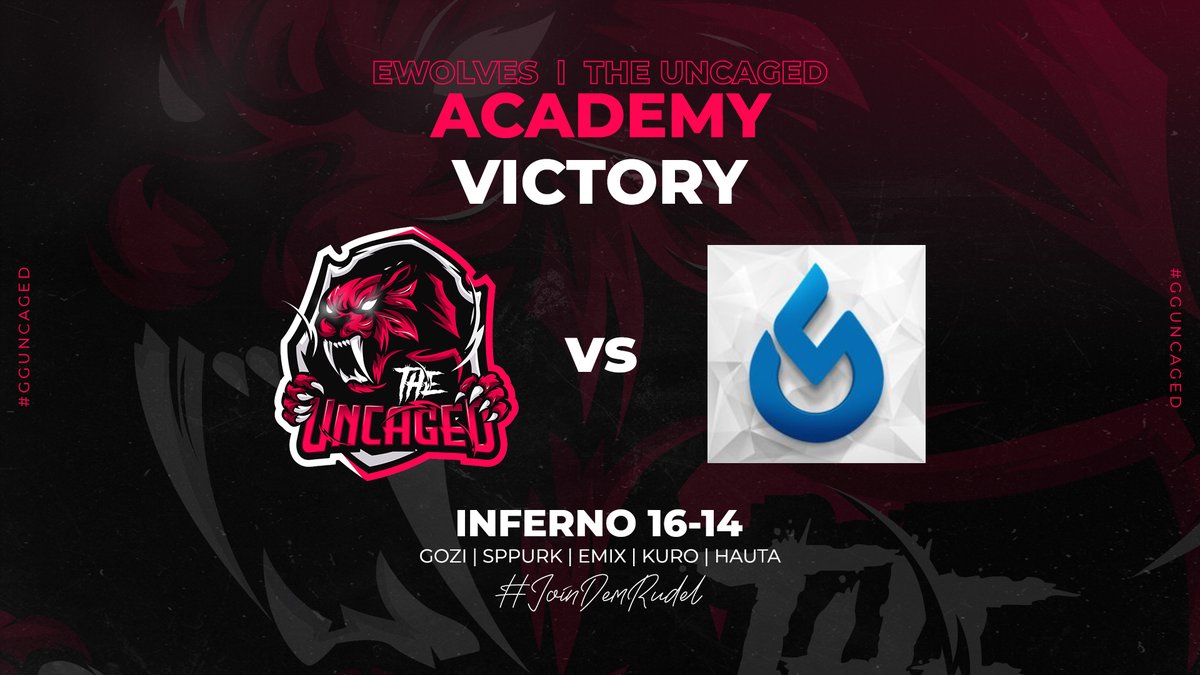 The UNCAGED (@uncaged_cs) on Twitter photo VICTORY🎉: Our academy picks up their first win of 2021 with a 16-14 victory over <a href="/FiveGamingDE/">F!ve Gaming</a> BLUE! GGWP! The team also receives a BYE over Reveal as they are unable to field a 5th player. Onwards to the Round of 16! 🔥🔥 // #GGUNCAGED <a href="/eWolvesDE/">eWolves</a> #JoinDemRudel VICTORY🎉: Our academy picks up their first win of 2021 with a 16-14 victory over <a href="/FiveGamingDE/">F!ve Gaming</a> BLUE! GGWP! The team also receives a BYE over Reveal as they are unable to field a 5th player. Onwards to the Round of 16! 🔥🔥 // #GGUNCAGED <a href="/eWolvesDE/">eWolves</a> #JoinDemRudel