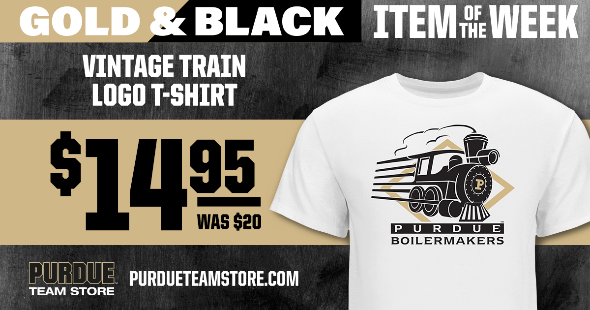 PurdueTeamStore's tweet photo. This Deal of the Week is On Track! 🚂

Shop here: https://t.co/dzvZmdw0J2 https://t.co/FjMe6PeK0C