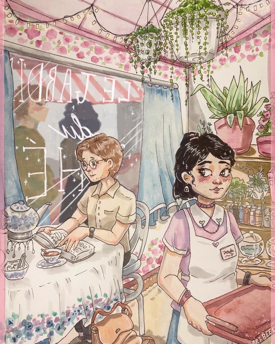 bees_art's tweet photo. @DeePeeArts Thanks for doing this! I’m new here but my name’s Bee and I love traditional art and plants! 💕🌿💕 https://t.co/RU90qwODyb