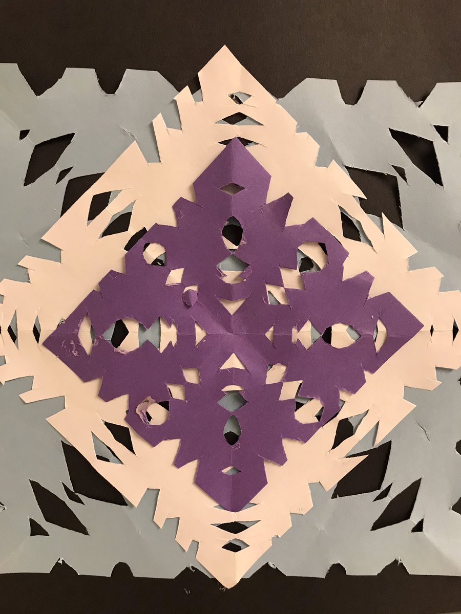 RBESartJohnson's tweet photo. 5th gr Symmetrical Snowflakes #redbud132 https://t.co/dzcskIVeMc