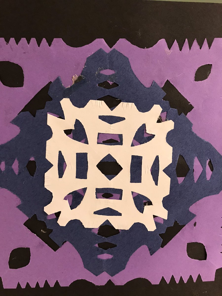 RBESartJohnson's tweet photo. 5th gr Symmetrical Snowflakes #redbud132 https://t.co/dzcskIVeMc