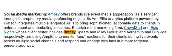 Crowdsurf also tested programs like "Ampsy" to help monitor Britney's social media.  #FreeBritney