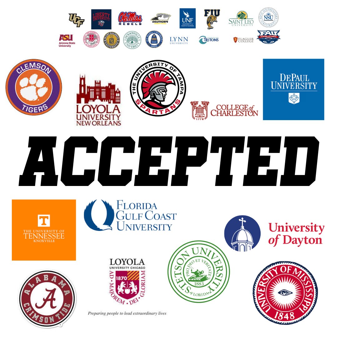 Our College and University Acceptance list keeps on growing!! We are so proud of our seniors and cannot wait to see where they decide to continue their educational journey! 

#UnrivaledTradition #GoFlashes #CollegeAcceptances