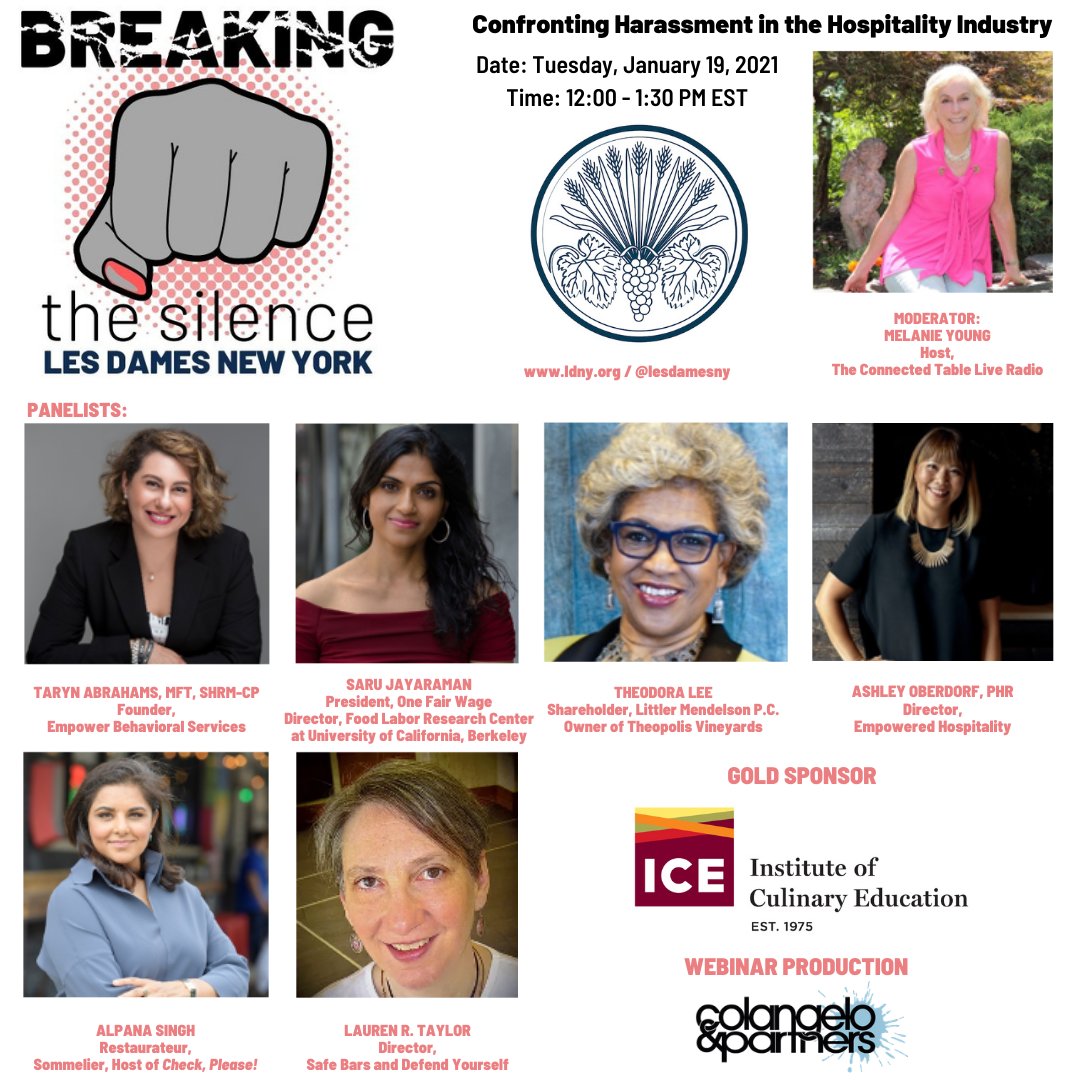 🙏 to our amazing panelists for a truly informative &amp; insightful event. Thank you to our sponsors as well. Full program can be found here: youtu.be/T2qOYa1Z9Qk

#MASKualharassment #sexualharassment #workersrights #womenspeakout #hospitalitystrong