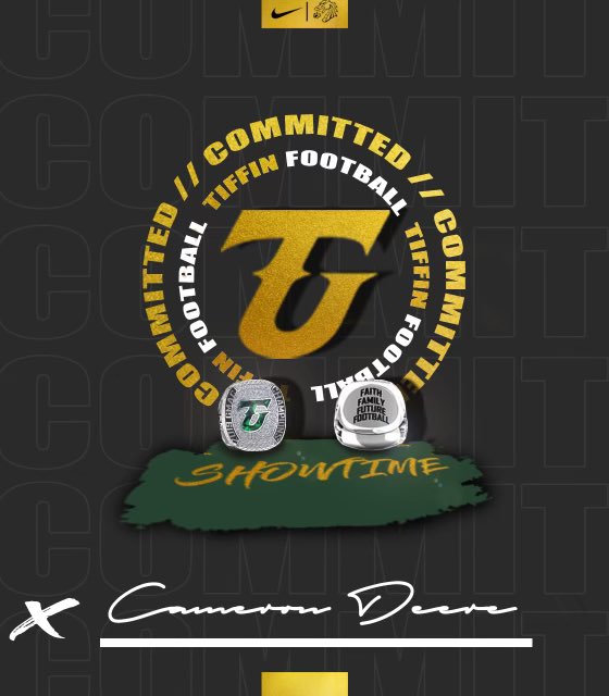 Cameron_Deere30's tweet photo. COMMITTED!!! Thank you @CoachCarmichaeI @Coach_B10 @CoachReisert for this opportunity! #ShowTime🐲🔥 https://t.co/e0XSNYEiNG