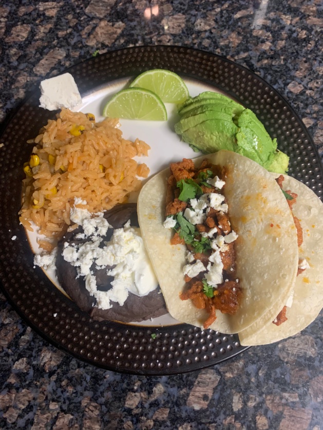 shawk_star's tweet image. This is what taco night looks like in our house.  🥰🥰🥰