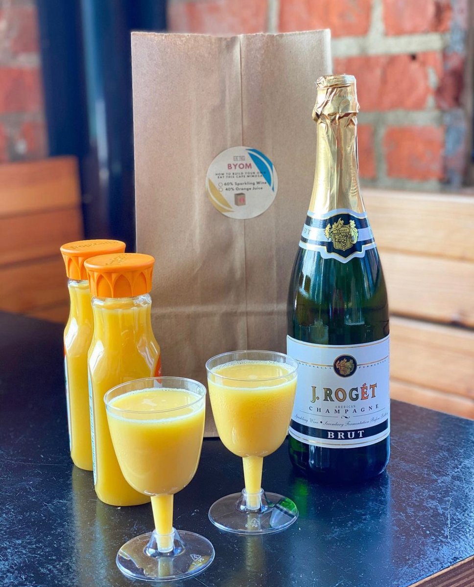 EatThisCafe's tweet photo. Looking to #brunch this weekend? Build Your Own Mimosa Kits are available for pick-up or delivery! That's ... https://t.co/ajShVqtPl8