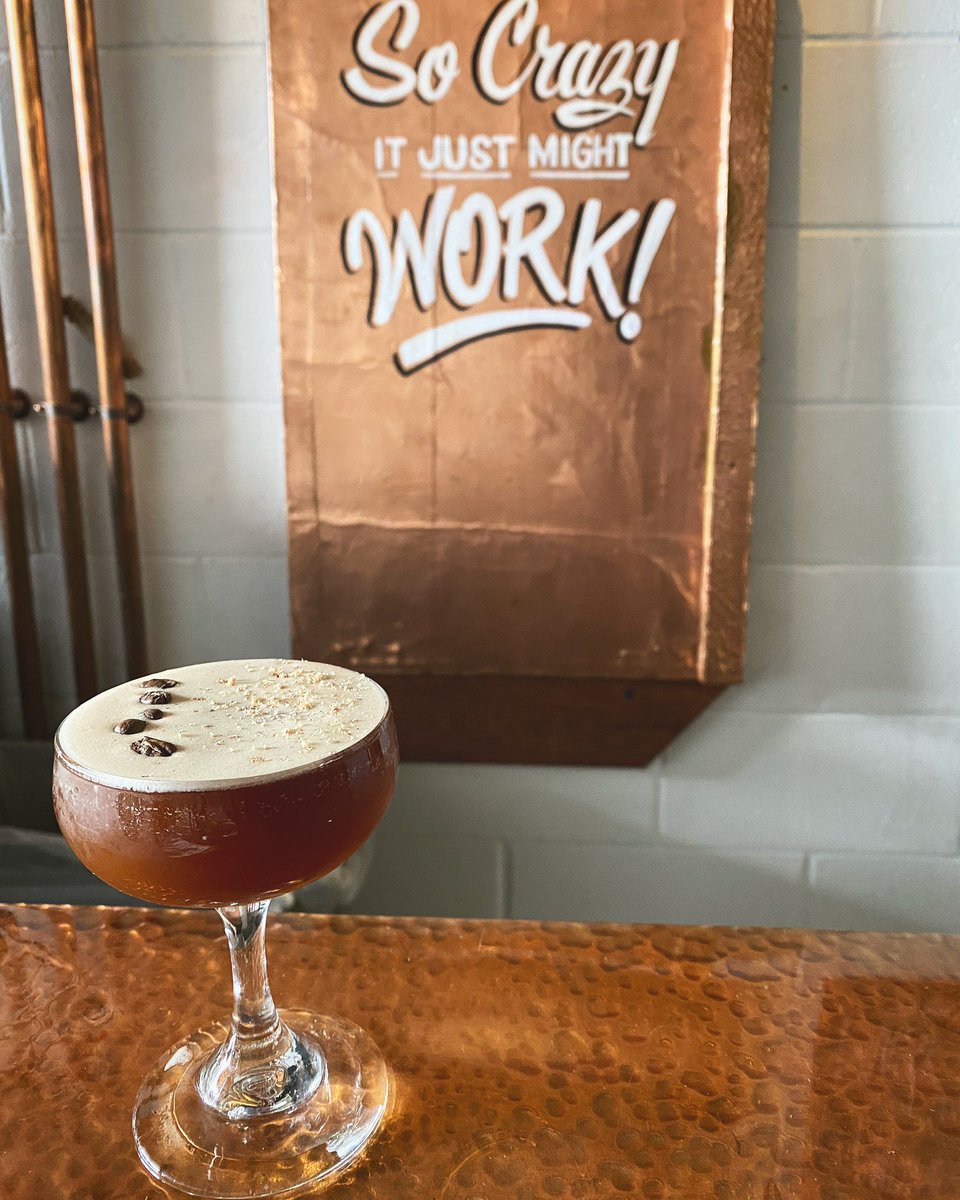 Here’s a good look at <a href="/nicholasstilb/">Nicholas Stilb</a>’s cocktail from our livestream last night.
•
“Revolt”
Lockhouse Fine Gin
Lockhouse Coffee Liqueur
Honey and Vanilla syrup
Public Espresso
Nutmeg &amp; Espresso Beans
•
#lockhousedistillery #lockhouselivestream #thirstythursday