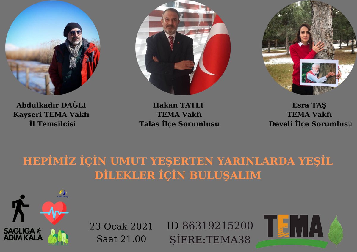 <a href="/saglkala1/">Sağlığa Bir Adım Kala</a> <a href="/KaysereTwinning/">Kayseri eTwinning</a> <a href="/kayserimem/">Kayseri İl Millî Eğitim Müdürlüğü</a> <a href="/ARNAVUTKOYMEM/">Arnavutköy İlçe Millî Eğitim Müdürlüğü</a> <a href="/tretwinning/">eTwinning Türkiye</a> @scientix01Hakan <a href="/TEMAkayseri/">TEMA Vakfı Kayseri İl Temsilciliği</a> <a href="/temavakfi/">TEMA Vakfı</a>