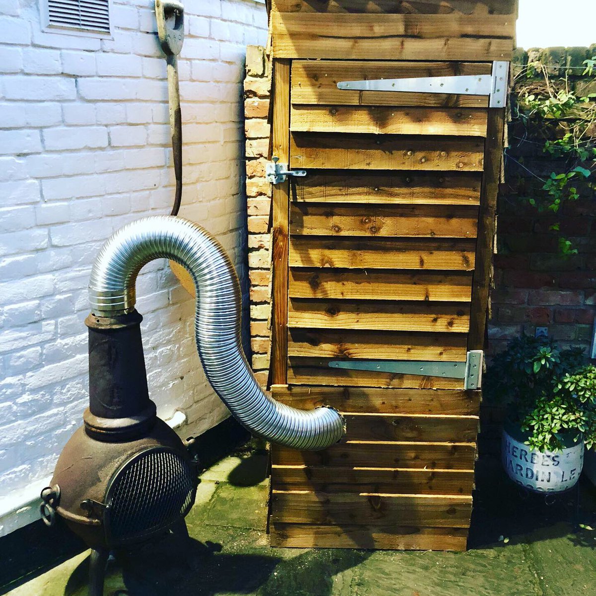 thewindmillCG's tweet photo. We’ve been busy building &amp; testing our new smoker ready for when we reopen!
So far we’ve tested some beautiful @LochDuartSalmon curing first in @maldonsalt sugar &amp; honey, then smoking gently over oak... delicious 😋🍻🍂 https://t.co/YCIvJaoeMI