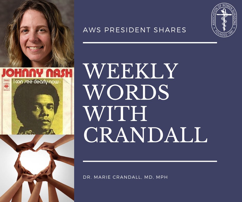 WomenSurgeons's tweet image. To celebrate a week of new beginnings and unity, I offer the 1973 classic, “I Can See Clearly Now” by Johnny Nash. Nash collaborated heavily with Bob Marley and was one of the first non-Jamaican artists to record in Kingston. Feel free to contact me for playlists! #WeeklyWords