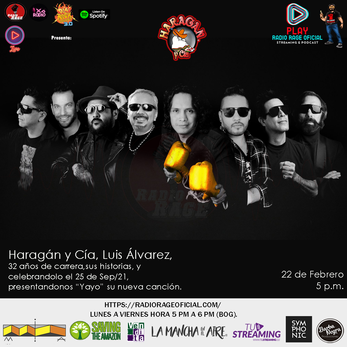 Nativos de <a href="/AfonicaMusica/">AFONICA</a> nuestro #Rockcolombiano para el mundo, bienvenidos a esta tarde de viernes #QuedateEnCasaYa 

radiorageoficial.com