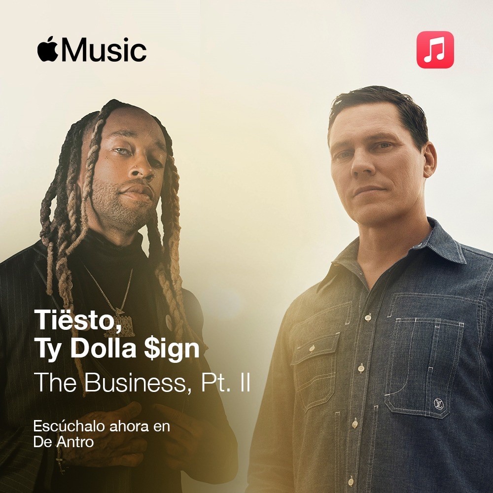 WarnerMusicArg's tweet photo. Escuchá a @tiesto  &amp; @tydollasign  haciendo "The Business, Part 2" en #DeAntro de @AppleMusicES :
https://t.co/fHbApu3lSS https://t.co/0CfRu2sZZg